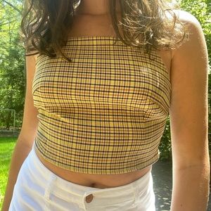 LA Hearts Plaid Tank